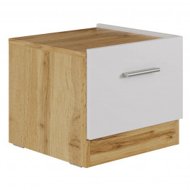 Тумба прикроватная правая Fresco белая / дуб вотан