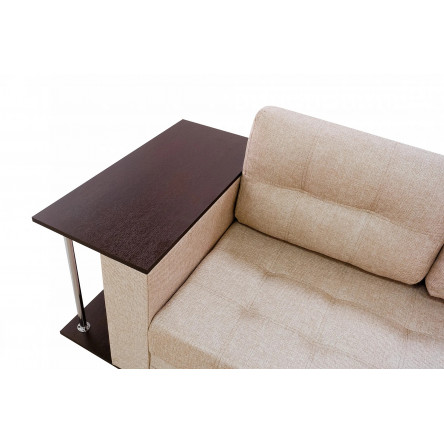 Диван угловой дельфин Атлант рогожка бежевая