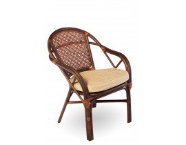 Кресло из ротанга Петани Орех матовый