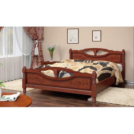 Кровать Елена-4 орех 1,4 м