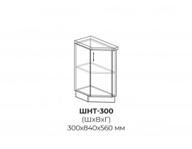 Шкаф нижний торцевой 300