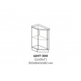 Шкаф нижний торцевой ШНТ 300 R/L