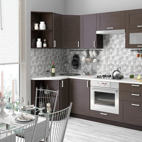 Кухонный гарнитур Лофт-03 Wenge Veralinga