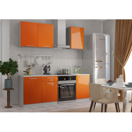Кухня Блёстки оранж 1.5м