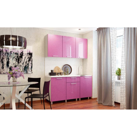 Кухня Блёстки сирень 1.5м