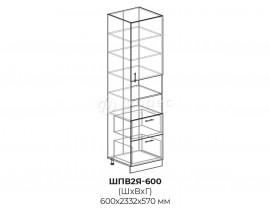 Шкаф-пенал высокий (2 ящика) ШПВ2Я 600 Инфинити