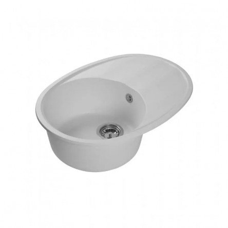 Мраморная кухонная мойка LEX Laguna 680 White
