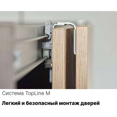 Шкаф-купе Прайм дуо Белый Глянец / Дуб сонома 1,2м