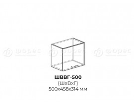 Шкаф верхний высокий горизонтальный ШВВГ 500 Юта
