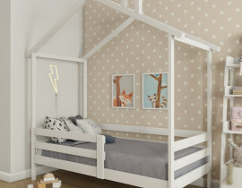 Детская кровать Домик из массива Sweet roof 1800х900 