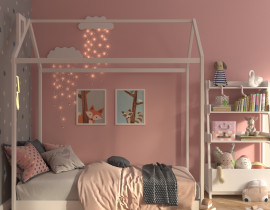 Детская кровать из массива домик Light House 1600х800 