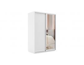 Двухдверный шкаф-купе Экспресс Медиум 160 Белый снег, 160х60х240