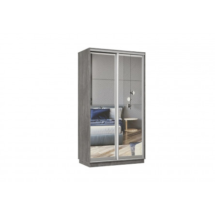 Шкаф-купе двухдверный Регул бетон, 120х45х220