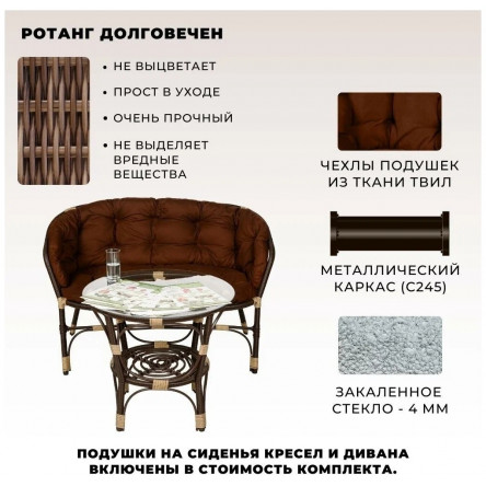 Комплект из искусственного ротанга "Багама"