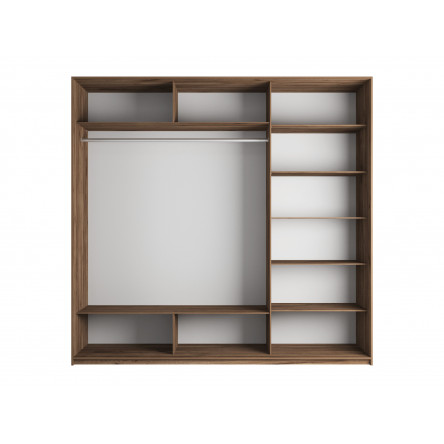 Шкаф Прайм трио Стекло хаки, 210х57х230, PSSSx_210_KT