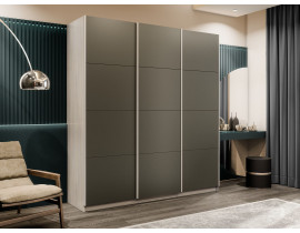 Шкаф Прайм трио Стекло хаки, 210х57х230, PSSSx_210_SAS