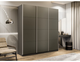 Шкаф Прайм трио Стекло хаки, 210х57х230, PSSSx_210_DM