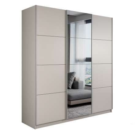 Шкаф-купе Прайм ДСП/Зеркало/ДСП, 210х57х230, 1PDZD_210_KH