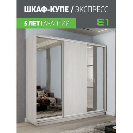 Шкаф-купе Медиум 2 зеркало, 240х45х240 45EMT2_240240_SAS