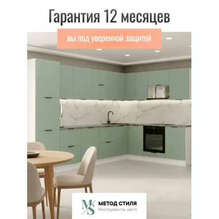 Модульная кухня Турия угловая 3,4х2,2 эвкалипт