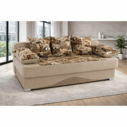 Диван-кровать Алмаз-1 1,4*1,95 м - Винтаж (велюр Рояль) / Санкт-Петербург (микровелюр)