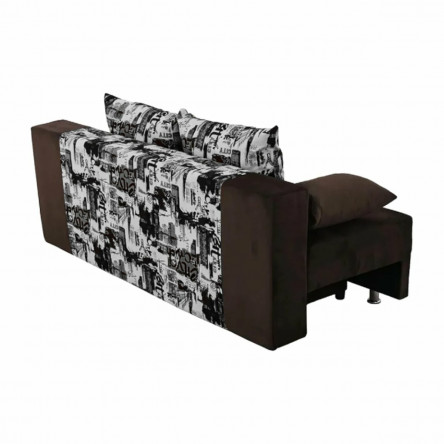 Еврософа Конкурент 1,4*1,85 м (микровелюр) - Сити (микровелюр) / Коричневый (велюр)
