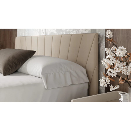 Кровать без ПМ Эвори Тип 1 (без подъемного механизма) Велюр Confetti Cream 1800х2000 мм