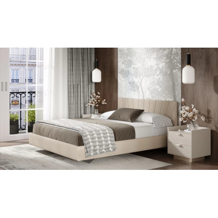 Кровать без ПМ Эвори Тип 1 (без подъемного механизма) Велюр Confetti Cream 1400х2000 мм