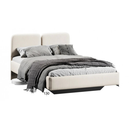 Кровать Флори Тип 1 (1200) Велюр Ultra Ivory