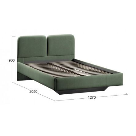 Кровать Флори Тип 1 (1200) Велюр Ultra Olive
