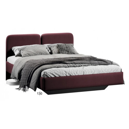 Кровать Флори Тип 1 (1400) Велюр Ultra Berry