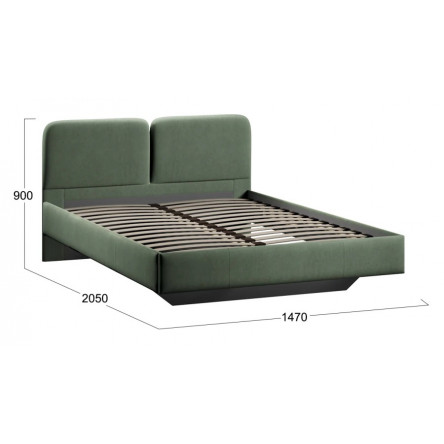 Кровать Флори Тип 1 (1400) Велюр Ultra Olive