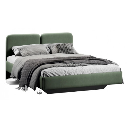 Кровать Флори Тип 1 (1400) Велюр Ultra Olive