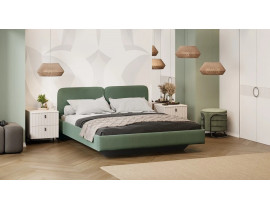 Кровать Флори Тип 1 (1600) Велюр Ultra Olive