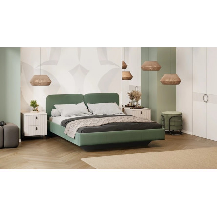 Кровать Флори Тип 1 (1600) Велюр Ultra Olive