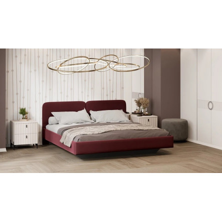 Кровать Флори Тип 1 (1800) Велюр Ultra Berry