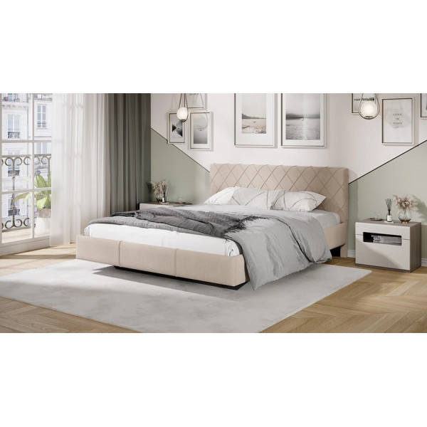 Кровать Синди Тип 3 Велюр ultra ivory