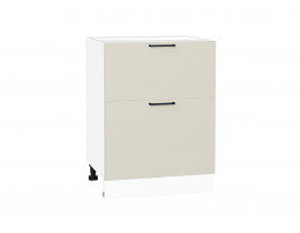 Шкаф нижний с 2-мя ящиками Флэт Cashmere In 2S / Белый 816*600*478