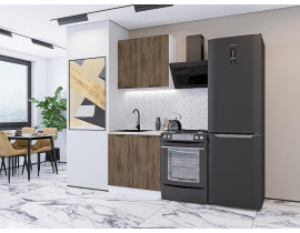 Модульная кухня Флэт-03 Brown Casella Oak 2S