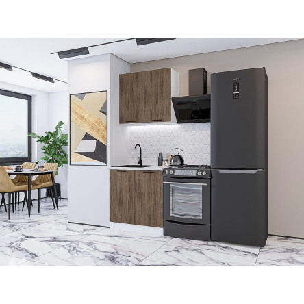 Модульная кухня Флэт-03 Brown Casella Oak 2S