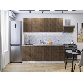 Модульная кухня Флэт-09 Brown Casella Oak 2S