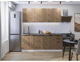 Модульная кухня Флэт-09 Natural Casella Oak 2S