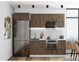 Модульная кухня Флэт-01 Brown Casella Oak 2S
