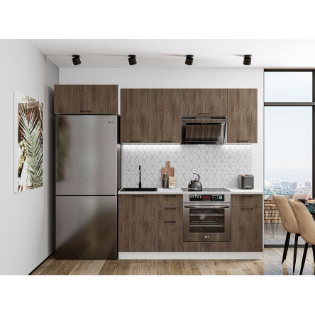 Модульная кухня Флэт-01 Brown Casella Oak 2S