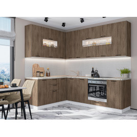 Модульная кухня Флэт-02 Brown Casella Oak 2S