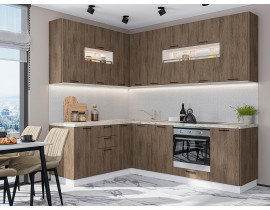 Модульная кухня Флэт-02 Brown Casella Oak 2S