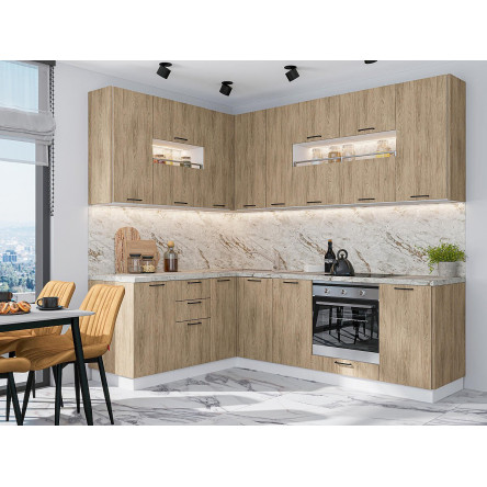 Модульная кухня Флэт-02 Natural Casella Oak 2S