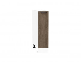 Шкаф нижний бутылочница Флэт Brown Casella Oak 2S / Белый 816*200*478 мм