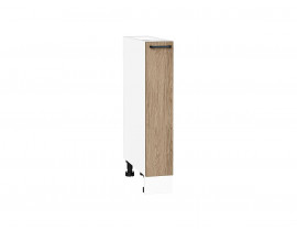 Шкаф нижний бутылочница Флэт Natural Casella Oak 2S / Белый 816*150*478 мм