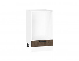 Шкаф нижний под духовку Флэт Brown Casella Oak 2S / Белый 816*450*476 мм